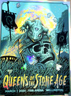 Authentic Queens Of The Stone Age Rainbow Foil Poster Wellington Aus 2024   150