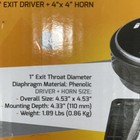 Prv Audio Wg175ph Horn Super Tweeter 1    Exit Driver   4    X 4    Horn