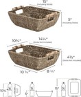Hand-wovenlarge Storagebaskets Withwooden Handles wicker Baskets Fororganization