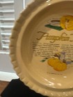 Vintage Pumpkin Pie Recipe Ceramic Pie Plate With Ruffled Edge 11   