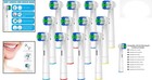Pack Of 12 Oral-b Compatible Replacement Toothbrush Heads With Dupont Bristles