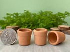 Miniature Dollhouse Fairy Garden Set 3 Terracotta Flower Pots   Buy 3 Save  6
