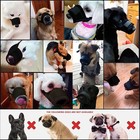 Adjustable Pet Dog Muzzle Mouth Cover Mesh Mask Nobarking Anti Bite Chewing