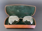 Antique Bausch   Lomb 12k Gold Filled Windsor Eyeglasses Spectacles Frame W Case