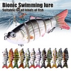 5 10pcs Multi Jointed Fish Lifelike Swimbait Crankbait Fishing Lures Tackle Box