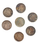 Coin Lot Of 7 Silver Dimes Canadian Coins 1943  1944  1947  1952 2   1953  1955