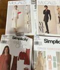 Vintage Sewing Patterns Dress Mccalls Simplicity Butterick Uncut Cut  8 10 12