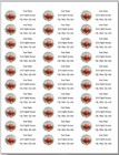 150 Red Crab On Beach Mailing Return Address Labels Personalized  1 X 2 5 8 In 