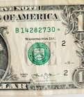 2013 -  1 Dollar Duplicate B Series Error Star Note - Extremely Rare Bill 