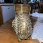 Vintage Brass Beautiful Nautilus  Shell Planter 7 1  Tall X 8 2  X 4 