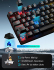 Wireless Mechanical Gaming Keyboard And Mouse  98 Keys Rgb Backlit Blue Switch