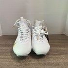 Nike Huarache 9 Elite Mid Lacrosse Cleats White gold Men s 10 5