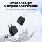 2pcs  Us To Eu Travel Plug Adapter  Power Converter For European Sockets