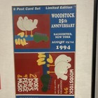 Vintage Woodstock 1994 Framed Memorabilia Uncut Postcards Tickets And Wristband