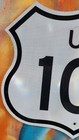 Vintage Shield Street Highway Historic Sign 28 X 24 Inches