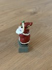 Wee Forest Folk M-164 Father Chris-mouse Santa  red   Retired Christmas Figurine