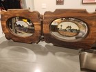 Beautiful Vintage Country Setting Wall Plaques  Set Of Two 