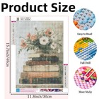 Dotstart Diamond Art Kits For Adultsbook And Flower 5d Diamond Painting Kits