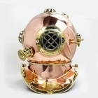 18  Brass   Copper Finish Vintage Style Us Navy Divers Diving Home D  cor Helmet