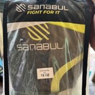 Sanabul Essential Gel Kick Boxing boxing punching Bag Gloves 16 Oz Black yellow