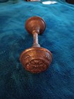 Vintage Antique  Ornate  Door Knob Set- Nice Patina 