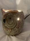 Vintage Ceramic Owl Table Lamp Brown Nightlight