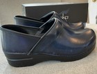 Dansko Women   s Professional Leather Clogs 38 Blue Cabrio With Box  7 5-8