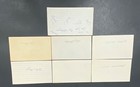 Collection Of 7 Famous Movie Star Autographs debbie Reynolds  Woody Allen   More