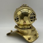 Brass Nautical Diver Helmet Tabletop Decor 8    Az2101 Vintage Made In India