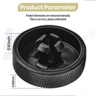 2 Sets Of Upgraded Replacement Wheel And Gasket For Ryobi 18v Cordless Black