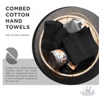 2 Pcs Blue 100  Cotton Hand Towels Soft Highly Absorbent Spa 16x28 Inches