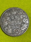 1900 Canada 50 Cents Silver Coin Circulated