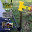 1-100 Pcstent Stakes Heavy Duty  Aluminum Tent Stakes Pegs  Metal Tent Spikes
