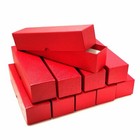10 Red Storage Boxes For 2x2 Coin Holders And Flips  2x2x9  Single Row