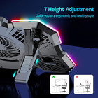 Laptop Cooling Pad Gaming Laptop Cooler With 5 Quiet Fans And Led Lights Onecli