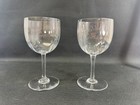 Baccarat  2  Tall Water Goblet Montaigne  optic   France 7  mint