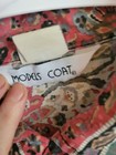 1970s Paisley Models Coat Dress Snap Front Size Sm m Cotton Vintage