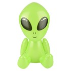 4 Total      24  Assorted Colors Galactic Alien Inflatable Party Pool Blow Ups     