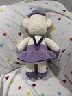 Hand Made Crocheted Girl Teddy Bear Doll Stuffed Animal Soft Toy