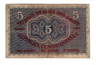 Czechoslovakia Banknote 5 Korun 1919 P7 Good Condition
