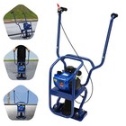 New 4-stroke Screed Concrete Float 37 7cc Gas Vibrating Tool Visual Fuel Tank