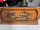 Singer Miniature Hand Crank Sewing Machine Trinket Box  Wooden Drawer Base