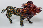  6  Folk Art Metal Animals - Zimbabwe - Whimsical Hand Painted Handmade