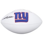 Jaxson Dart Signed Giants White Panel Football Fanatics Authentic Coa