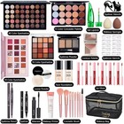 All In One Makeup Kit Gift Set For Women     Full Cosmetic Bundle With Brushes