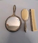 Vintage Towle Silver Plated  Mirror Brush Comb Dresser Vanity Set