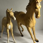 1965 Vintage Marx Johnny West Palomino Horse Thunderbolt And Thunderbolt