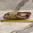Antique Native American Beaded Moccasin Single Shoe Fine Example