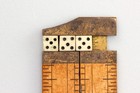 Antique Bone Dice Set Small Sized Approx  275  9 32    7mm Cubed square Nice Bin
