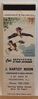 J Hartley Nixon Insurance   Real Estate Woodstown Nj New Jersey Matchbook Cover